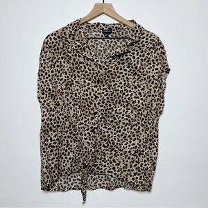 Torrid Leopard Animal Print Button Up Shirt - Medium/Large
